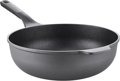 Leo Ceramic Nonstick Wok Pan 12In 5.3Qt, Induction Stir Fry Pan | Induction Compatible Aluminum, PFAS & PTFE Free Ceragreen Coating, Stay Cool Handle, Oven Safe, Spoon Rest & Steam Vent1
