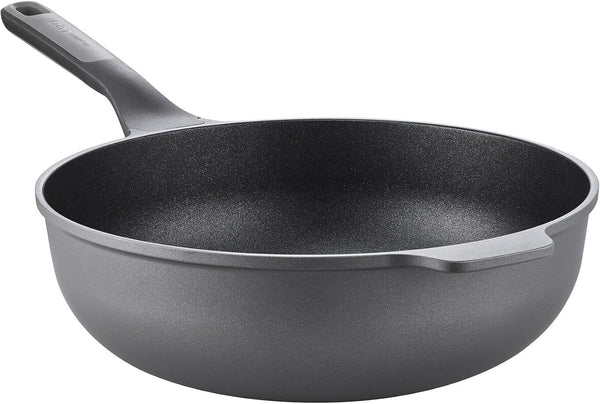 Leo Ceramic Nonstick Wok Pan 12In 5.3Qt, Induction Stir Fry Pan | Induction Compatible Aluminum, PFAS & PTFE Free Ceragreen Coating, Stay Cool Handle, Oven Safe, Spoon Rest & Steam Vent1