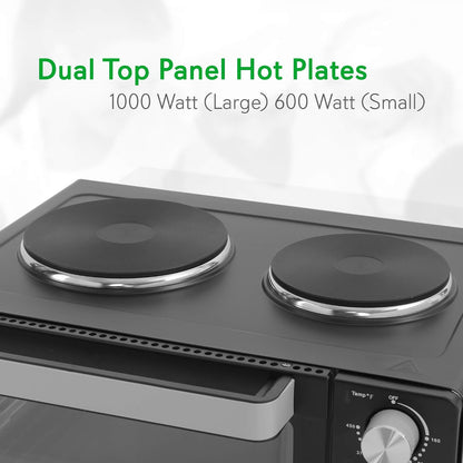 Kitchen Convection Electric Countertop Rotisserie Toaster Oven Cooker with Food Warming Hot Plates, 30+ Quart (AZPKRTO28)3