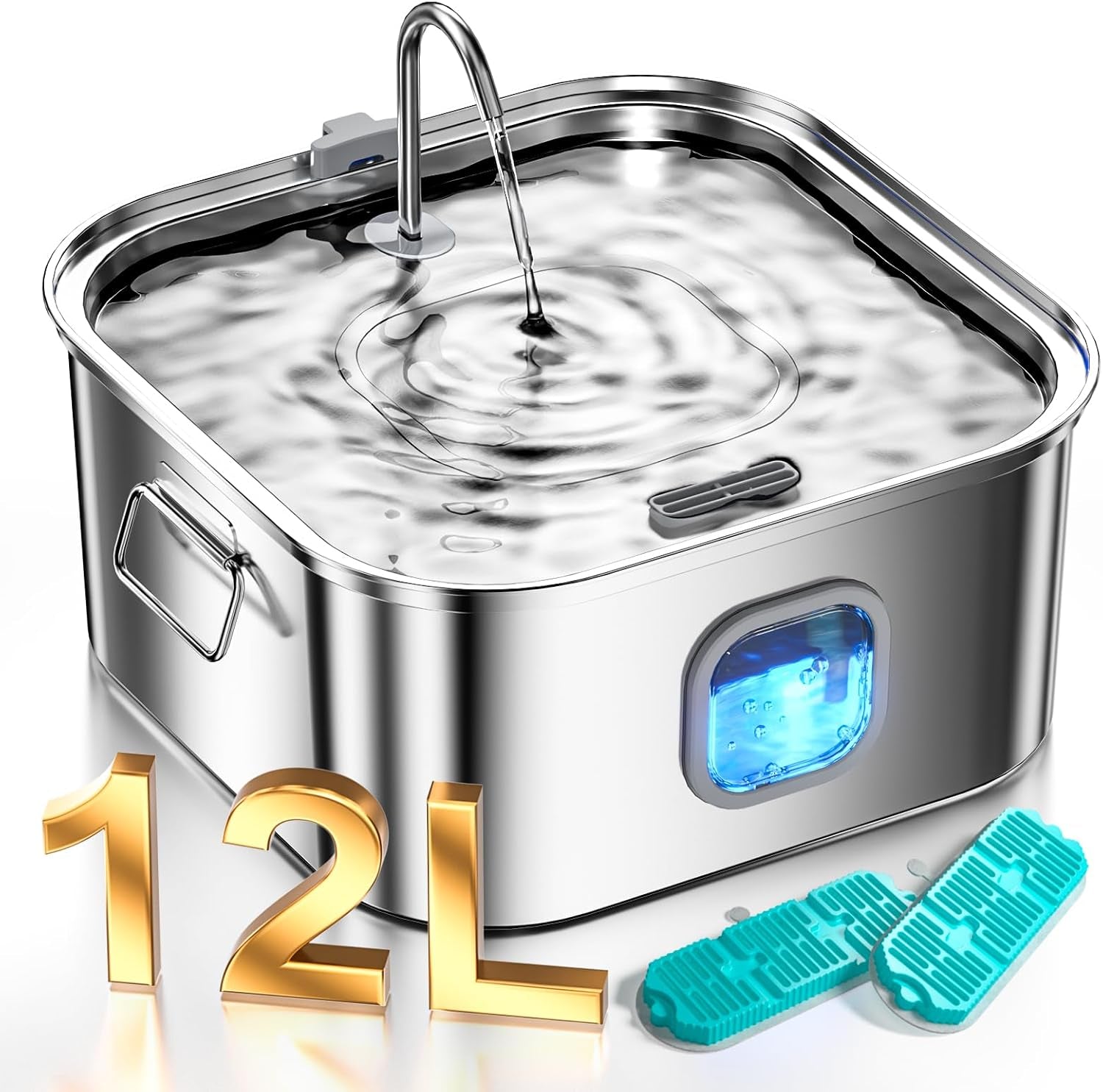 4-2gal-dog-water-fountain-for-large-dogs-16l-stainless-steel-large-dog-fountain-water-bowl-with-deeper-wider-drinking-tray-automatic-pet-water-dispenser-with-visible-window-for-multi-pets-families