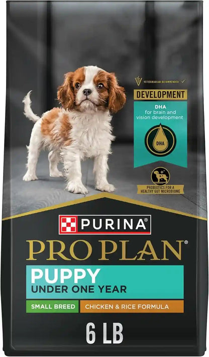 Purina Pro Plan High Protein Small Breed Puppy Food DHA Chicken & Rice Formula - 6 Lb. Bag1