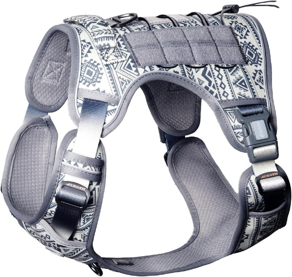 Auroth Tactical Dog Harness for Large Dogs No Pull Adjustable Pet Harness Reflective K9 Working Training Easy Control Pet Vest Military Service Dog Harnesses Army Yellow L31
