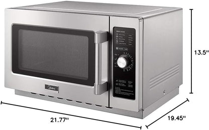 Equipment 1034N0A Countertop Commercial Microwave Oven with Dial, 1000W, Stainless Steel, 1.2 Cuft8