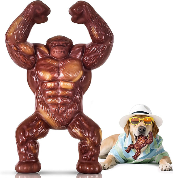 PETSTA Indestructible Dog Toys for Aggressive Chewers, Extreme Tough Toys for Large Dogs, Real Beef Flavored, Dog Bone for Medium/Large Dogs Breed, Gifts for Dogs1