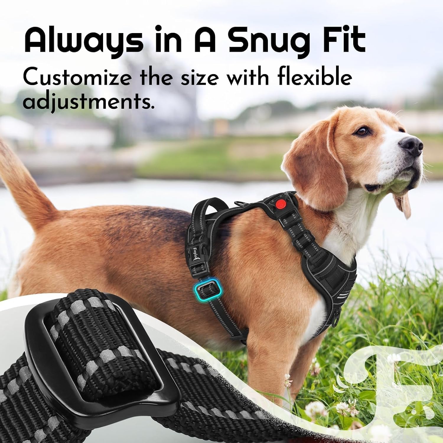 eagloo-dog-harness-no-pull-for-large-dogs-easy-on-off-with-3-buckles-no-choke-with-front-clip-adjustable-fit-molle-system-reflective-vest-easy-control-for-walking-black-large