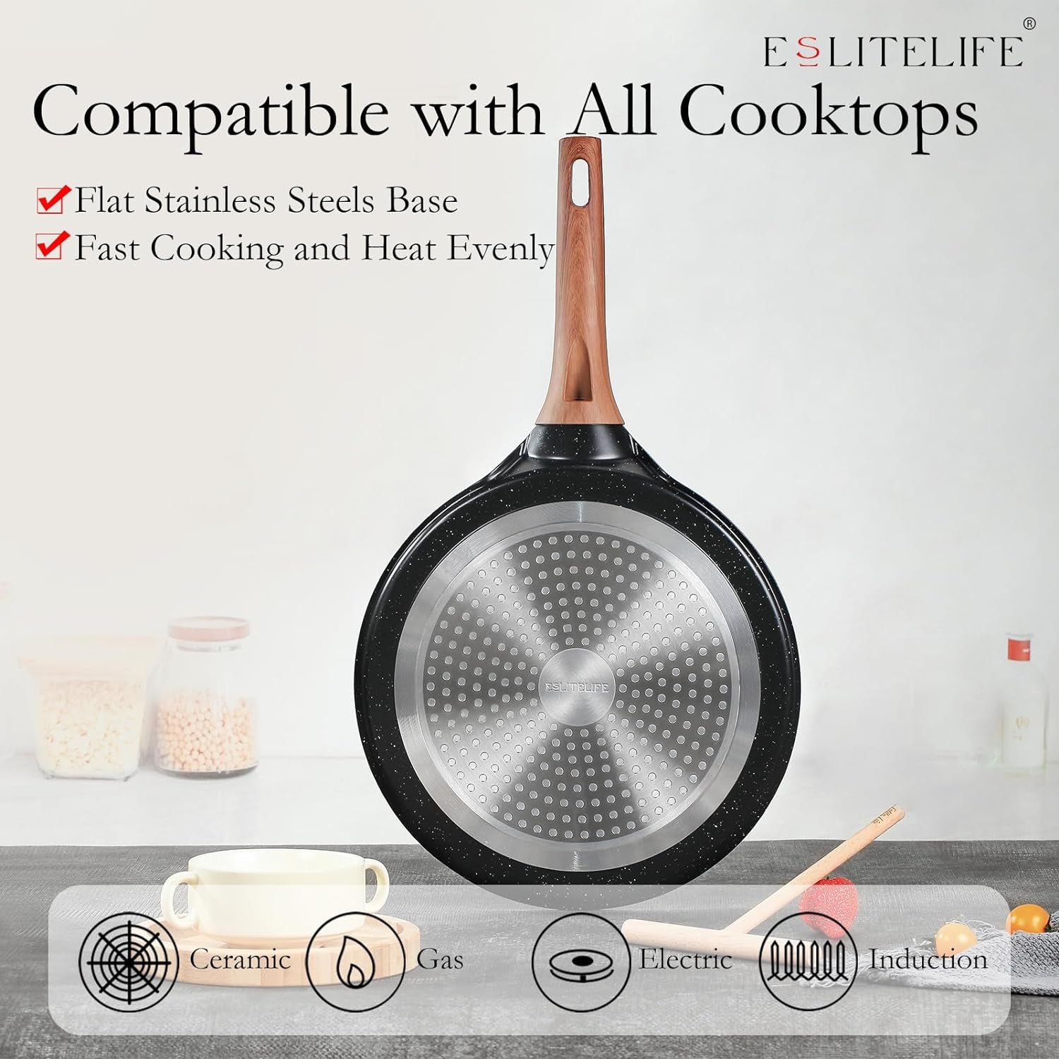 9-5-inch-crepe-pan-with-spreader-nonstick-granite-coating-dosa-pan-roti-tawa-comal-para-tortillas-pancake-griddle-pan-induction-compatible-ptfe-pfoa-free-black