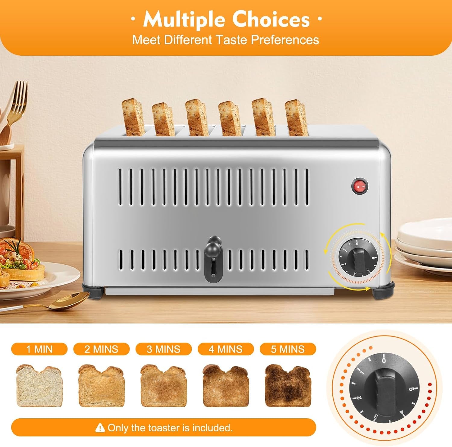 6-slice-toaster-bread-baking-machine-1-5-minute-timing-stainless-steel-1680w-commercial-electric-countertop-toaster-with-extra-wide-slots-crumb-tray-for-toasting-bagels-breads-waffles-more