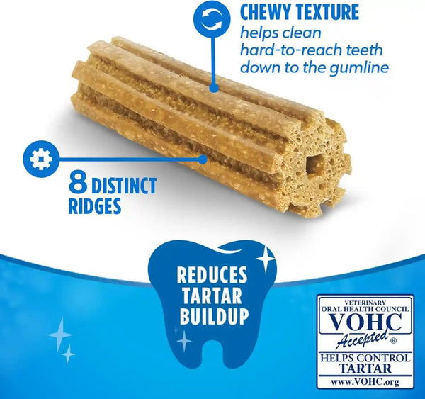 Dentalife Daily Oral Care Dog Treats for Small Dogs 5-20 Lbs., Chewy Dental Treat to Freshen Breath and Fight Tartar, Chicken Flavor, 14.7 Oz. Each, 45 Chews Each/90 Total Chews - 45 Ct. Pouch3