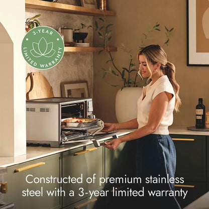 Air Fry and Convection Oven, Air Fryer Toaster Oven Combo, Countertop Convection Oven, the Perfectionist, 1800 Watts, Stainless Steel, Professional Series, LTSCO5009