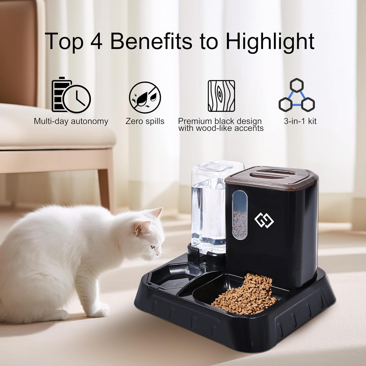 gravity-cat-feeder-automatic-water-dispenser-3-in-1-cat-feeding-station-with-absorbent-feeding-mat-spill-proof-automatic-cat-feeder-for-indoor-cats-small-dogs-multi-pet-homes