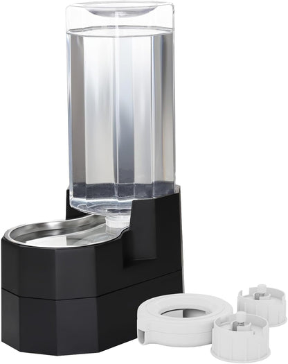 Sfozstra 5L Cat Gravity Water Bowl Dispenser: Stainless Steel Bowl | No Power Needed / No Filter Required / Spill Proof Design / Easy Cleaning / Cats & Small Dogs / Home Crate Area & Travel16