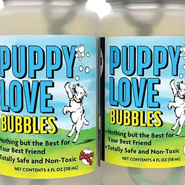 Puppy Love Bubbles, Peanut Butter & Bacon Scented Bubbles 4Oz. Bottle-2 Pack Combo (1 Peanut Butter/1 Bacon) for Dogs14