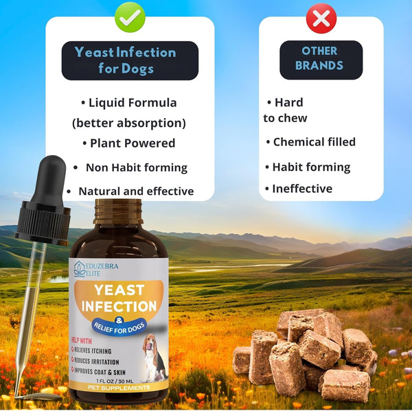 Yeast Infection Treatment for Dogs - Reduces Irritation & Inflammation - Soothing Itch Relief, Ear Infection Treatment6