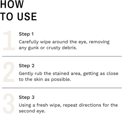 Eye Envy Tear Stain Wipes for Dogs. Textured to Gently Clean. Presoaked in Natural Formula. Recommended by AKC Breeders, Professional Groomers. Cleans Staining. USA Made. 60 Wipes5