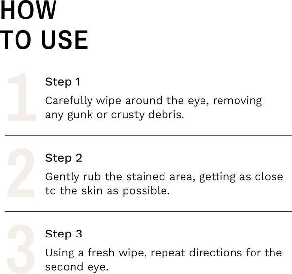 Eye Envy Tear Stain Wipes for Dogs. Textured to Gently Clean. Presoaked in Natural Formula. Recommended by AKC Breeders, Professional Groomers. Cleans Staining. USA Made. 60 Wipes5