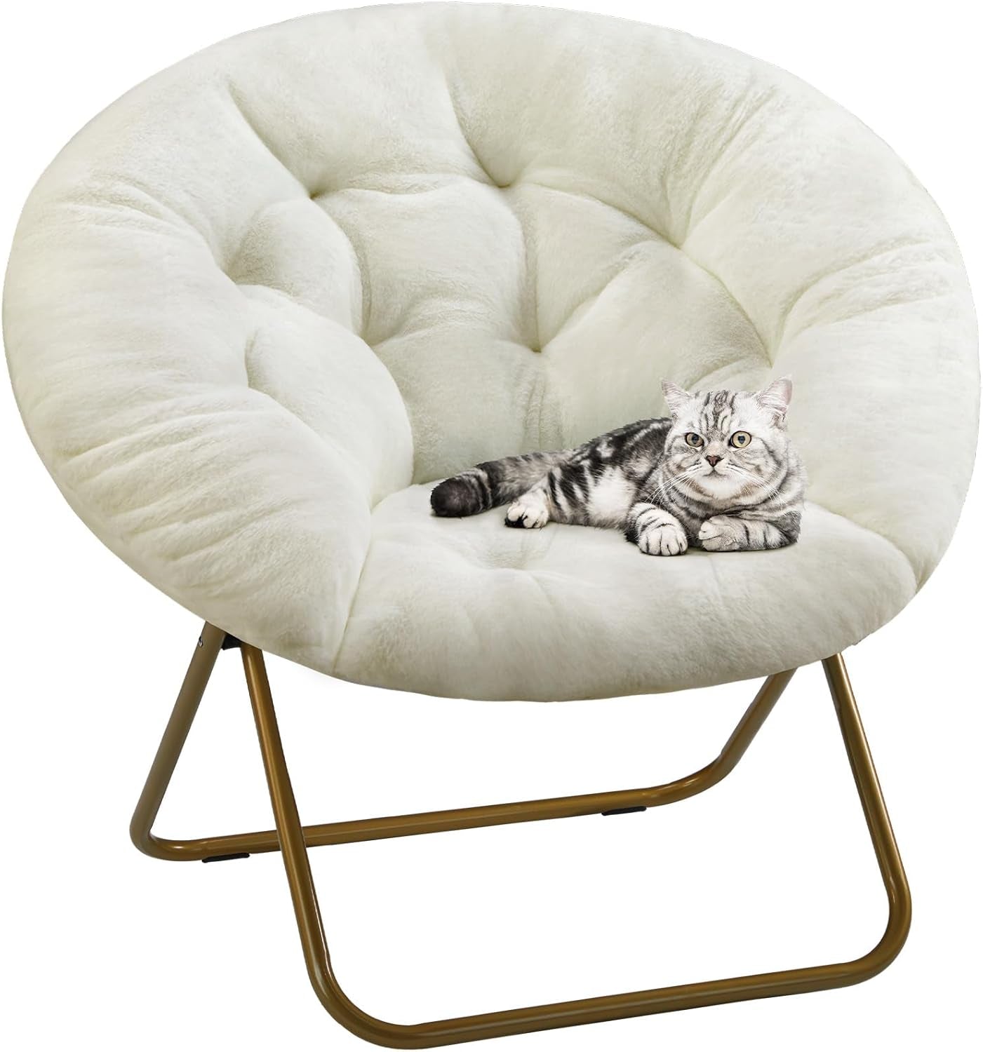 faux-fur-saucer-chair-foldable-comfy-chair-for-bedroom-white-lounge-xl-moon-mushroom-style-circle-round-oversized-accent-seat-gaming-dorm-small-spaces-comfortable-modern