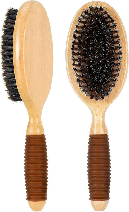 Dog Brush for Long Haired Dogs, 27Mm Extra Long Pin Brush for Grooming, Shedding - Beech Wood Material, Non-Slip Rubber Handle, Round-Tipped Pins8