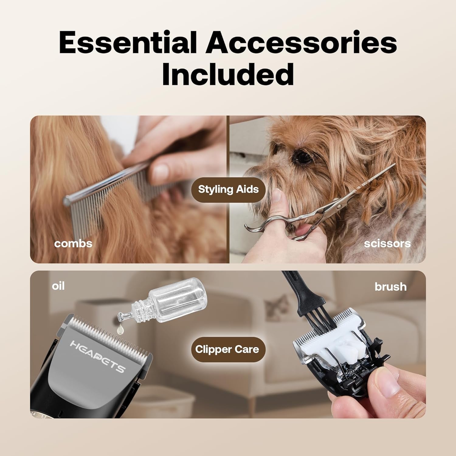 heapets-dog-hair-clippers-for-grooming-kit-and-dog-paw-trimmer-nail-grinder-for-grooming-low-noise-rechargeable-cordless-shaver-grooming-supplies-for-pet-cats-dogs-black-white