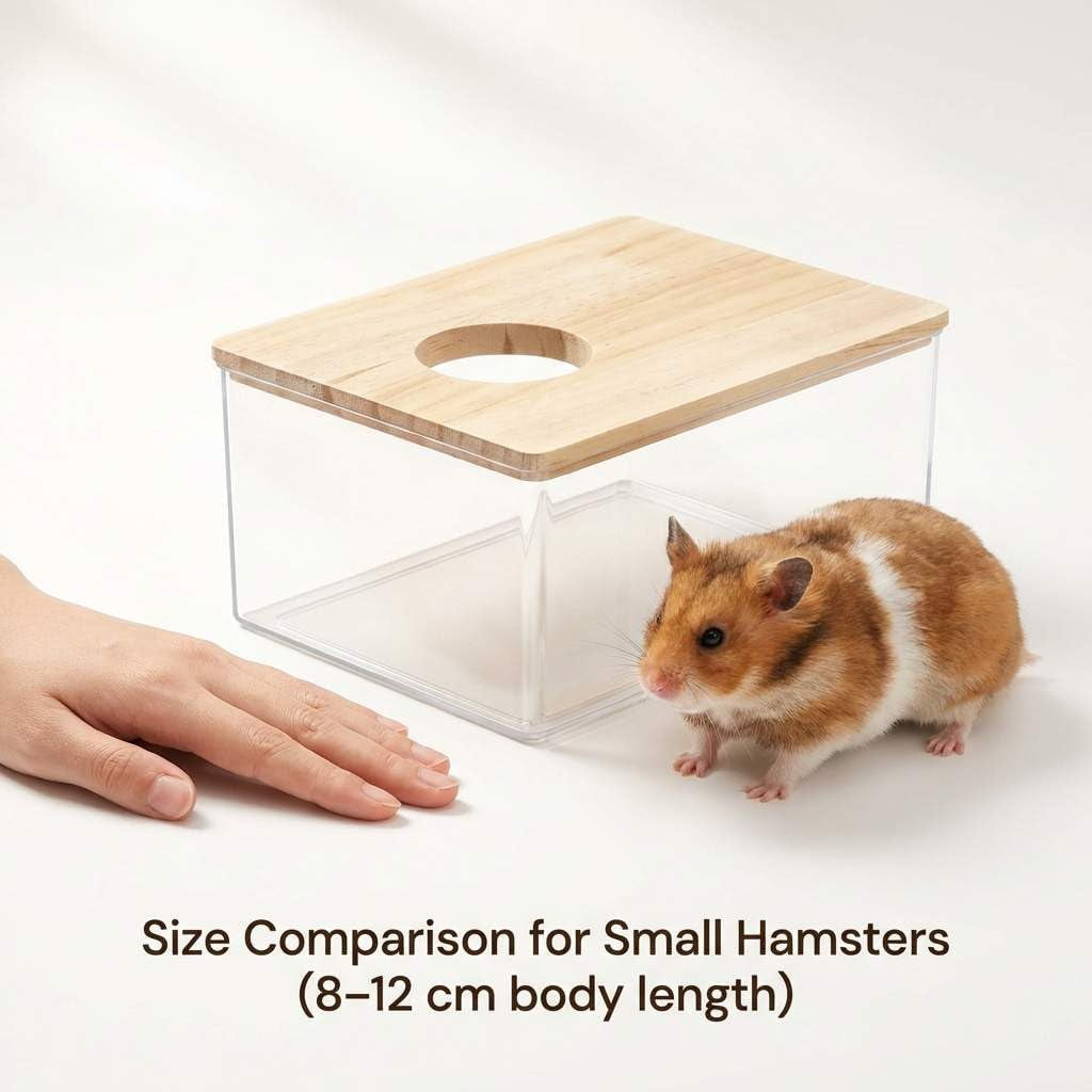 qwork-hamster-sand-bath-box-clear-acrylic-habitat-bath-with-wooden-lid-for-dwarf-hamsters-digging-grooming