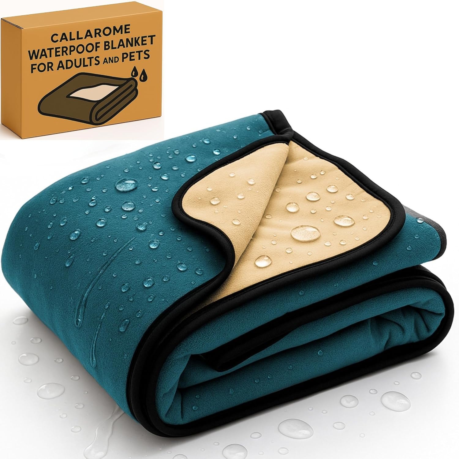 waterproof-blanket-for-bed-couch-protection-blue-beige-60x80-high-density-heavy-duty-material-ultra-soft-durable-soft-fleece-leakproof-reversible-silent-no-crinkle-design