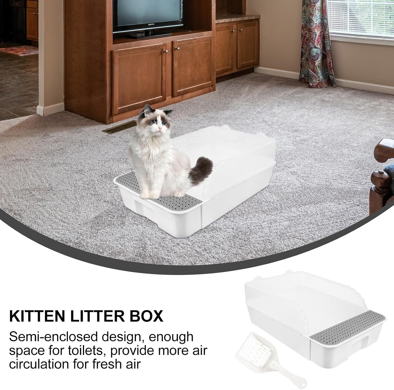 detachable-semi-enclosed-cat-litter-box-splash-resistant-small-white-cat-toilet-pan-for-indoor-kitten-training-and-litter-housebreaking