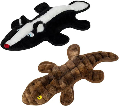 No Stuffing Dog Squeak Toys, 3 Pack Chew Toys for Small to Large Puppies | Durable Puppy Teething Toys, Interactive to Keep Pets Busy, Toss Fetch Tug Play, Best Birthday Gift10