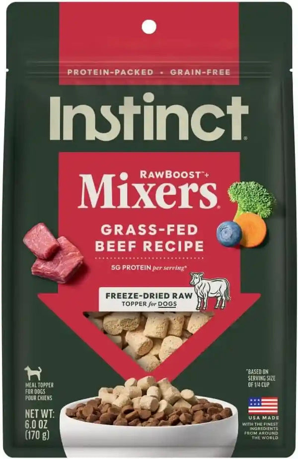 Instinct Freeze Dried Mixers, Dog Food Toppers, Gut Health, 5.5 Oz. Bag29