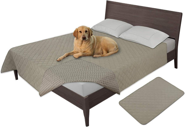 Easy-Going 100% Waterproof Dog Bed Cover, Non-Slip Pet Blanket for Furniture, Washable Couch Cover, Repleasement Sofa Cover (68X82 In,Gray)21