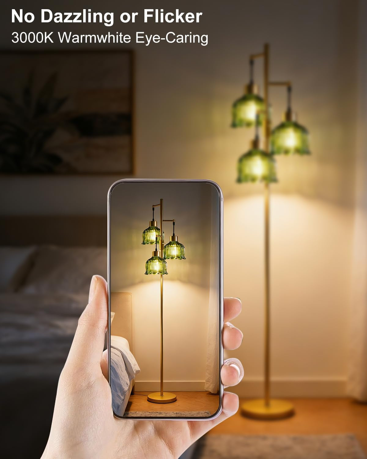 floral-floor-lamp-dimmable-floor-flower-lamp-green-glass-shade-gold-tall-lamp-3-light-bulbs-included-mid-century-standing-lamp-with-5lbs-heavy-base-for-living-room-bedroom-sofa-beside