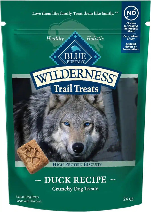 Blue Buffalo Wilderness Trail Treats Salmon Crunchy Dog Biscuits, Grain-Free & High-Protein, Bite-Sized Training Treats Made with Real Salmon & Natural Ingredients, 24-Oz Bag13