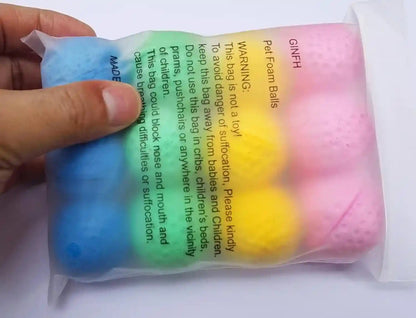 Cat Foam Ball Cat Sponge Ball Toy Soccer Toy (12Pack)3