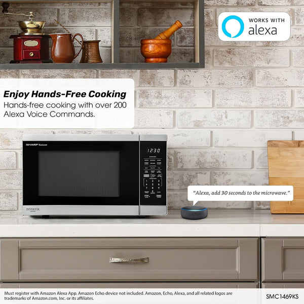 SMC1469KS 1.4 Cu. Ft. Stainless Steel Countertop Smart Microwave Oven6