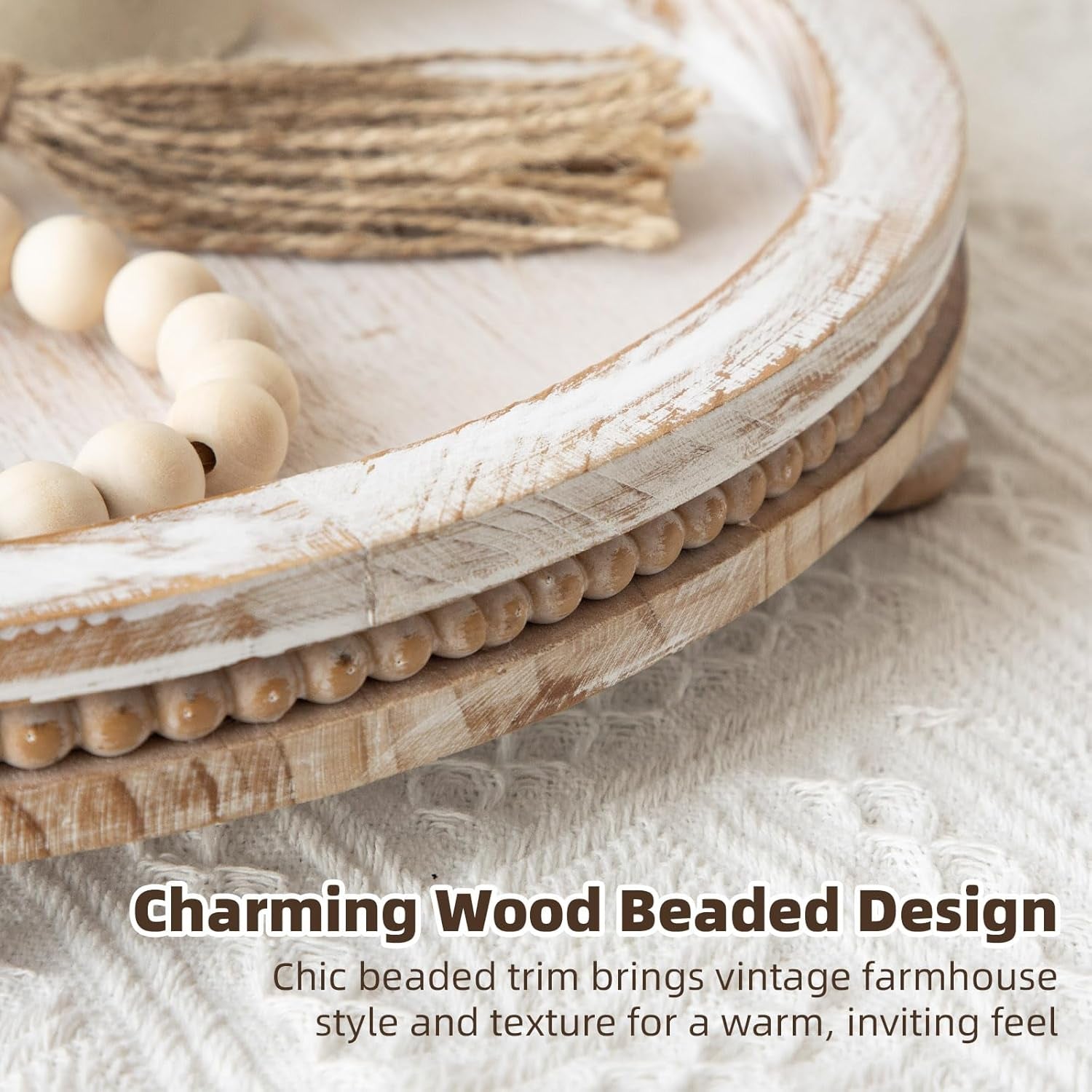2-piece-whitewashed-wooden-serving-tray-set-with-beaded-design-farmhouse-centerpiece-table-decorations-round-coffee-table-tray-for-living-room-home-decor-ottoman-tray-decor-for-rustic-styles