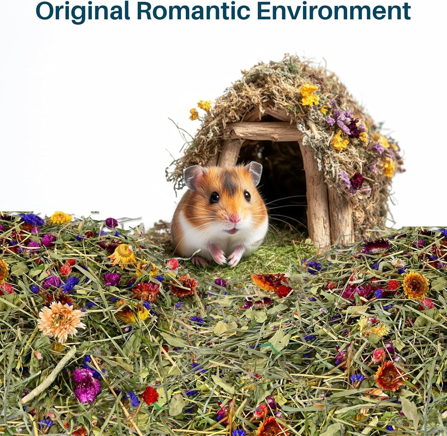 sukh-hamster-bedding-odor-control-150g-flowers-herbs-for-small-animals-natural-habitat-decor-and-forage-material-for-dwarf-hamster-chinchilla-guinea-pig-rabiit-gerbil-mice-lemming