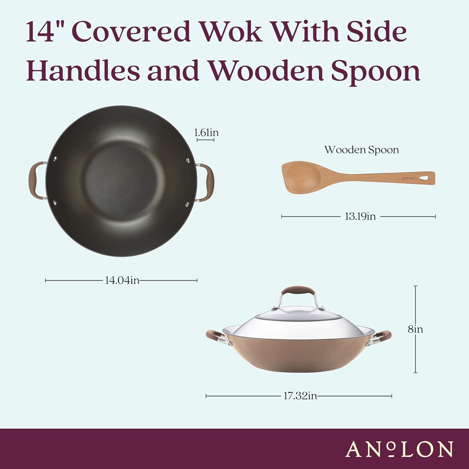 advanced-home-hard-anodized-nonstick-wok-stir-fry-with-lid-and-cooking-tool-14-inch-bronze