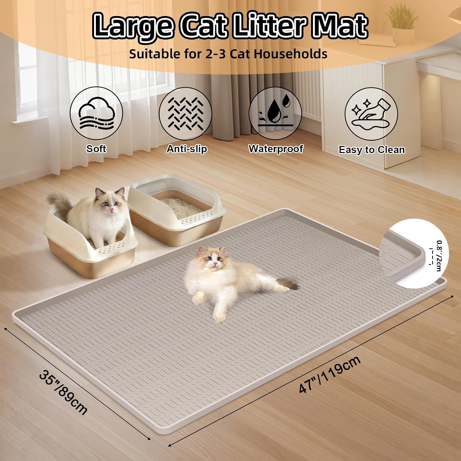 silicone-cat-litter-mat-47-x-35-cat-mat-for-litter-box-khaki-extra-large-cat-litter-trapping-mat-for-floor-waterproof-non-slip-kitty-litter-box-mat-with-raised-edge-easy-to-clean