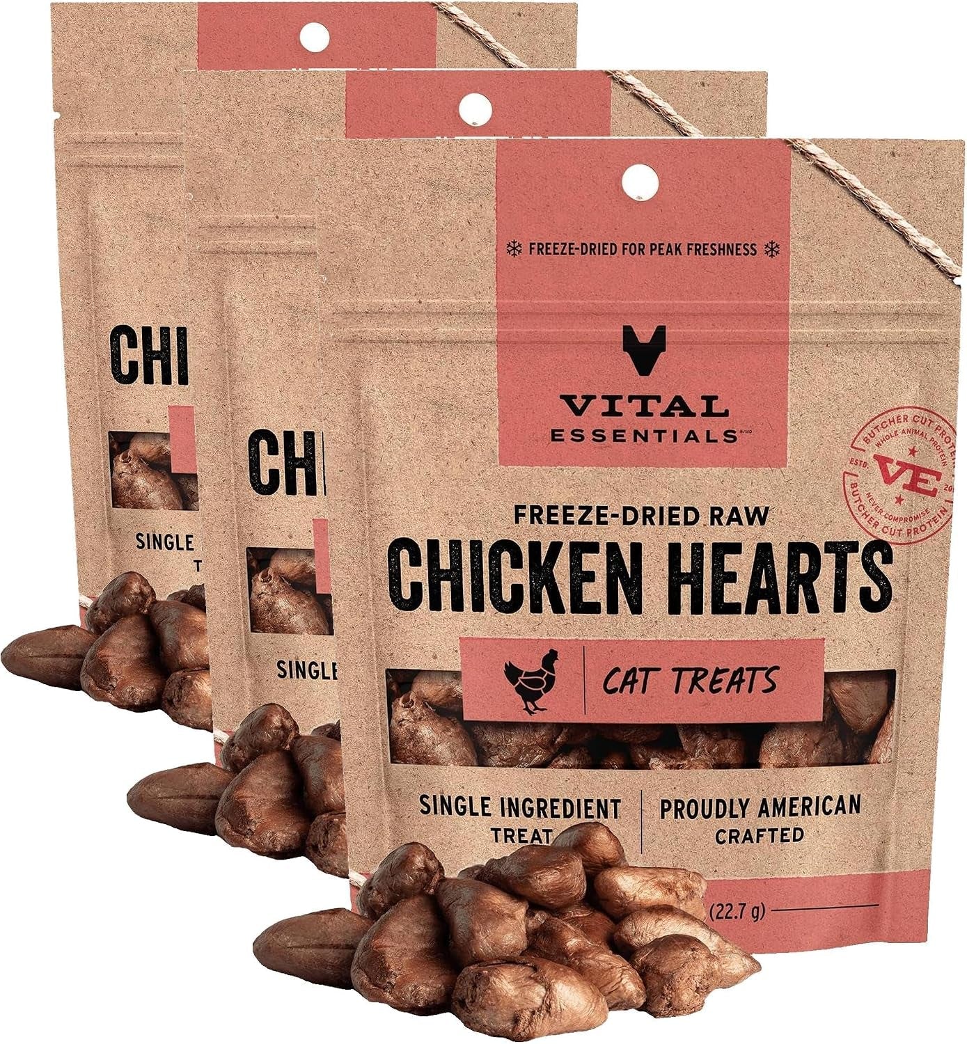 vital-essentials-freeze-dried-raw-chicken-hearts-cat-treats-0-8-oz-bag-single-ingredient-premium-quality-protein-grain-free-usa-made-with-u-s-globally-sourced-ingredients