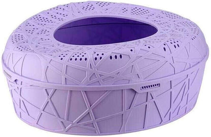 Dog Potty Training Toilet ﻿ Top Entrance Type Litter Box Anti-Splashing Cat Toilet Fully Enclosed Sand Basin Semi-Closed Extra Large Space(B)10