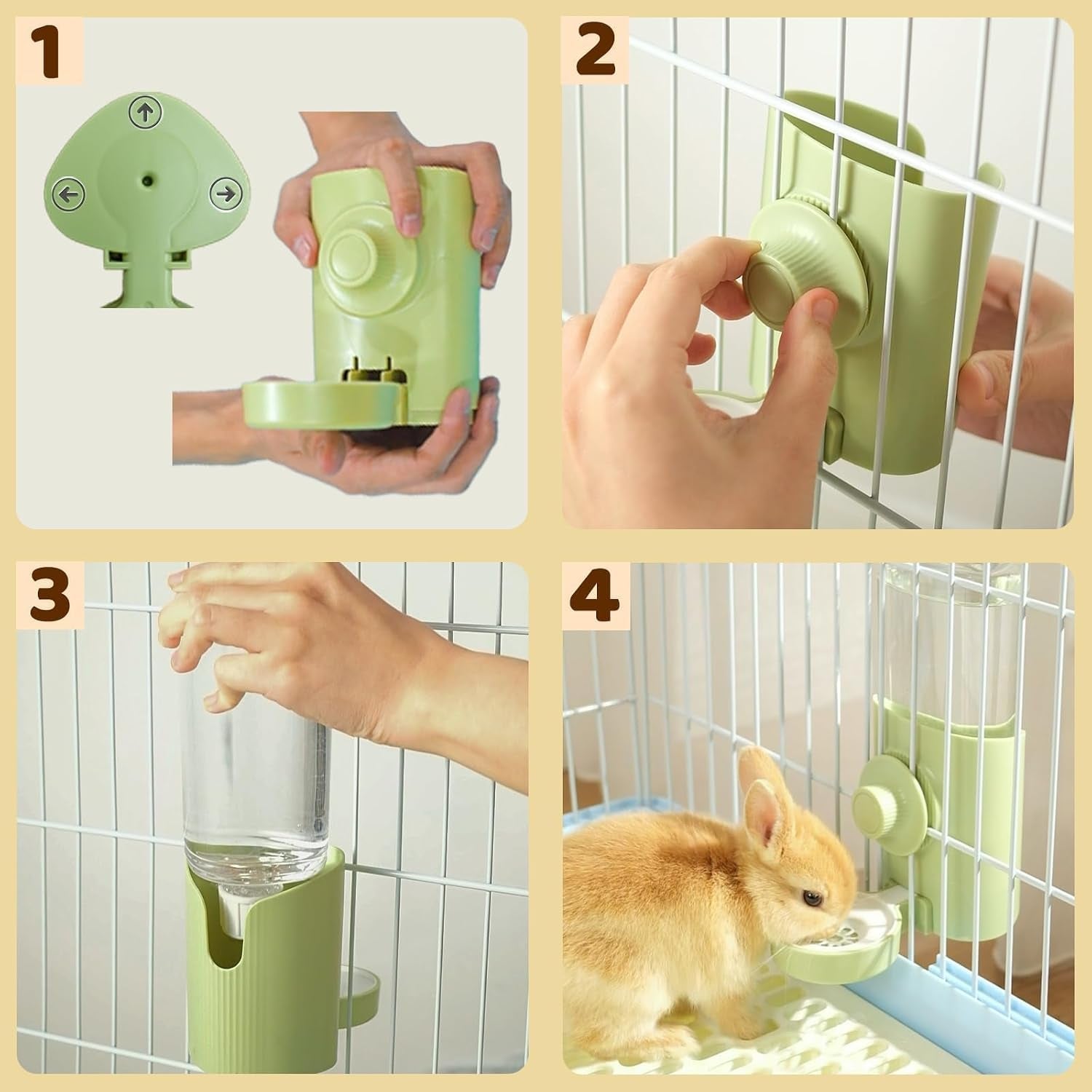 rabbit-water-bottle-600ml-21oz-hanging-water-dispenser-feeder-cage-crate-hutch-bunny-puppy-cat-chinchilla-ferret-guinea-pigs-squirrel-hedgehog-green