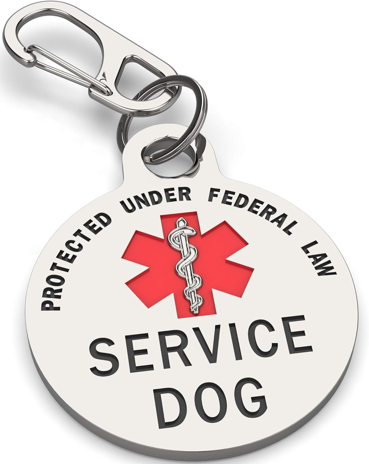 service-dog-tag-double-sided-with-federal-protection-1-25-inch-federal-protection-medical-alert-symbol-protected-by-federal-law-easily-attach-to-collar-harness-vest