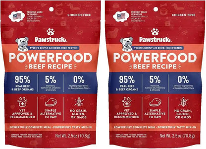 Pawstruck Air Dried Dog Food with Real Beef, Grain-Free, Made in USA, Non-Gmo & Vet Recommended, High Protein Limited Ingredient Full-Feed for All Breeds & Ages, 2Lb Bag19