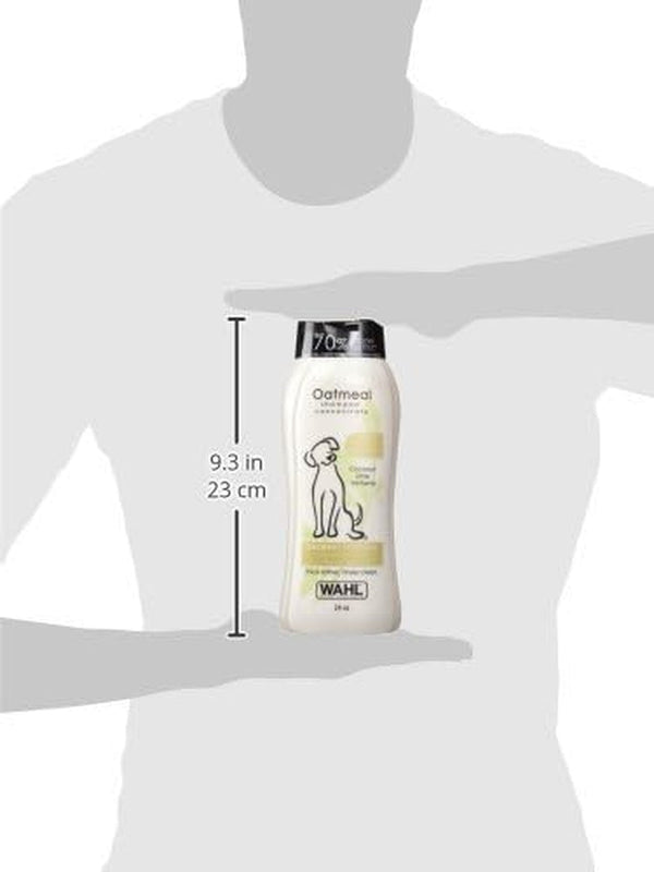 Wahl USA Dry Skin & Itch Relief Pet Shampoo for Dogs – Oatmeal Formula with Coconut Lime Verbena Scent & Pet Friendly Formula, 24 Oz - Model 820004A | Oatmeal Formula Moisturizes Skin & Provides Itch Relief for Sensitive Skin Dogs, Pet Friendly Formula - Model 820004A3