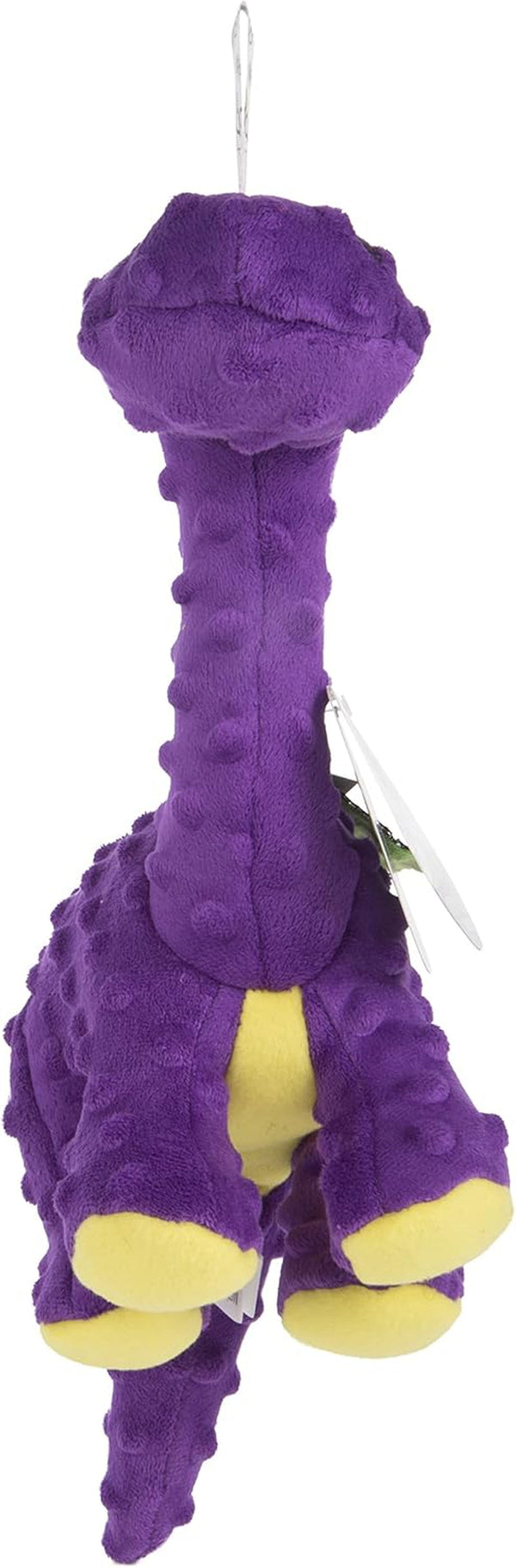 Godog Dinos Frills Squeaky Plush Dog Toy with Chew Guard Technology, Durable Fabric & Squeaker for Active Play, Gray, Large13