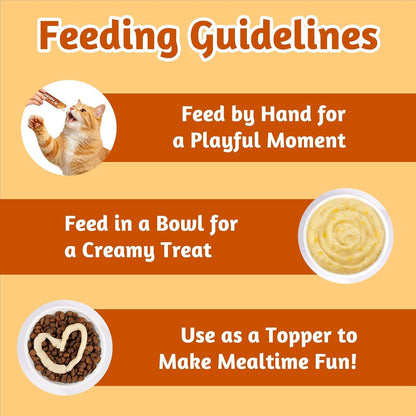 Just Try Pumpkin Lickable Cat Treats with Taurine, 20 Tubes | Soft Texture Supports Healthy Digestion and Gut Health. Ideal for Indoor and Senior Cats Daily Treat Time6
