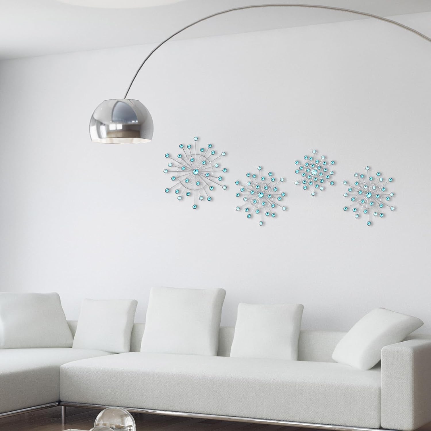4-pcs-metal-wall-decor-bling-crystal-wall-art-cast-iron-rhinestones-sunburst-decor-starburst-art-hanging-diamond-accents-home-decorative-for-living-room-bedroom-entryway-blue