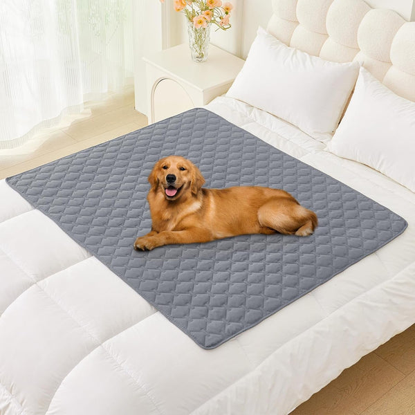 Smiry Waterproof Dog Bed Cover, Reversible Pet Blanket for Sofa Couch | Soft Washable Dog Blanket, Leakproof Couch Cover for Dogs Cats & Furniture Protection, 52X82, Grey/Dark Grey77