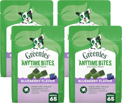 Greenies Anytime Bites Dog Treats, Blueberry Flavor, 10.3 Oz | Only 13 Calories per Treat, Easy to Digest, Natural Ingredients plus Vitamins & Minerals, Made in USA Facilities18