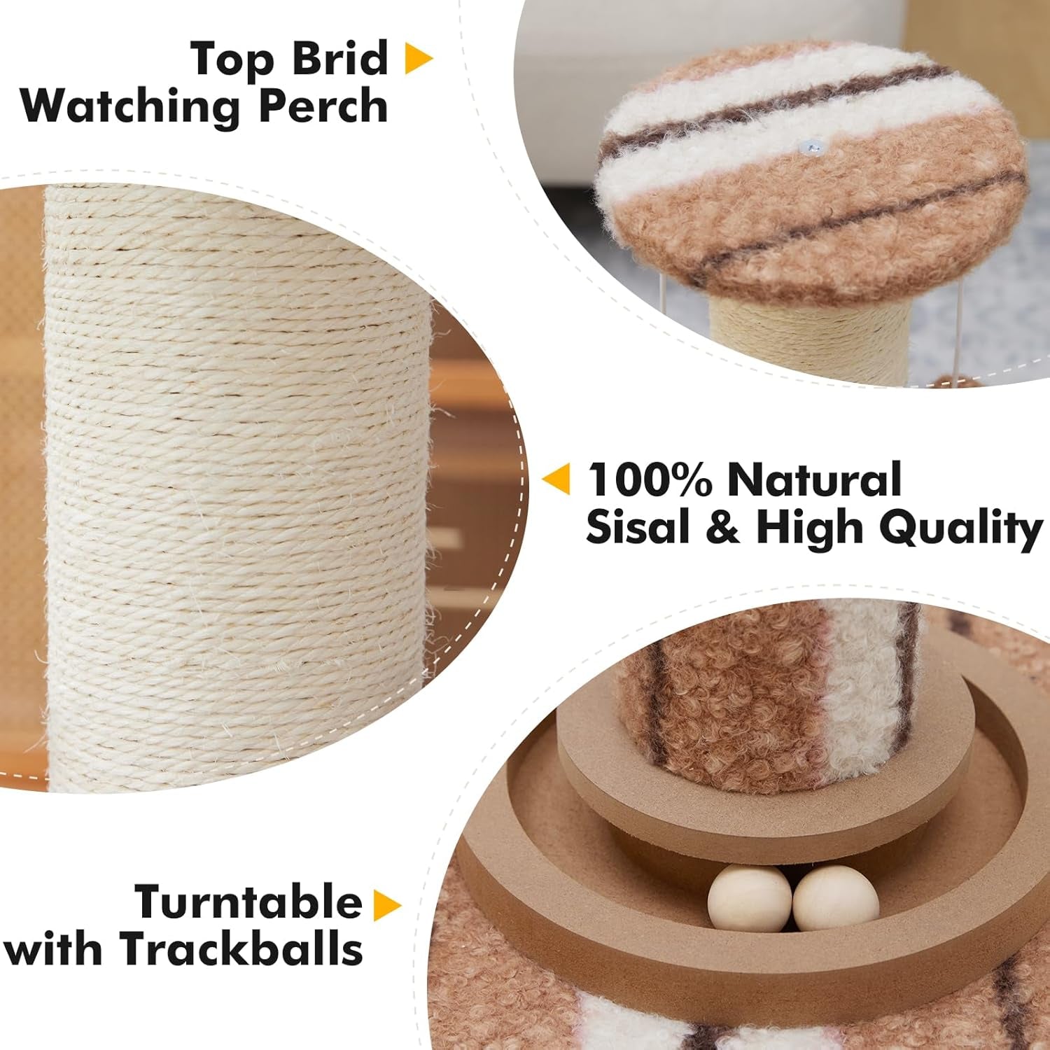 woochpet-cat-scratching-post-heavy-duty-green-sisal-scratcher-with-cat-toys-protect-furniture-modern-boho-cat-post-for-indoor-large-cats-cat-ball-track