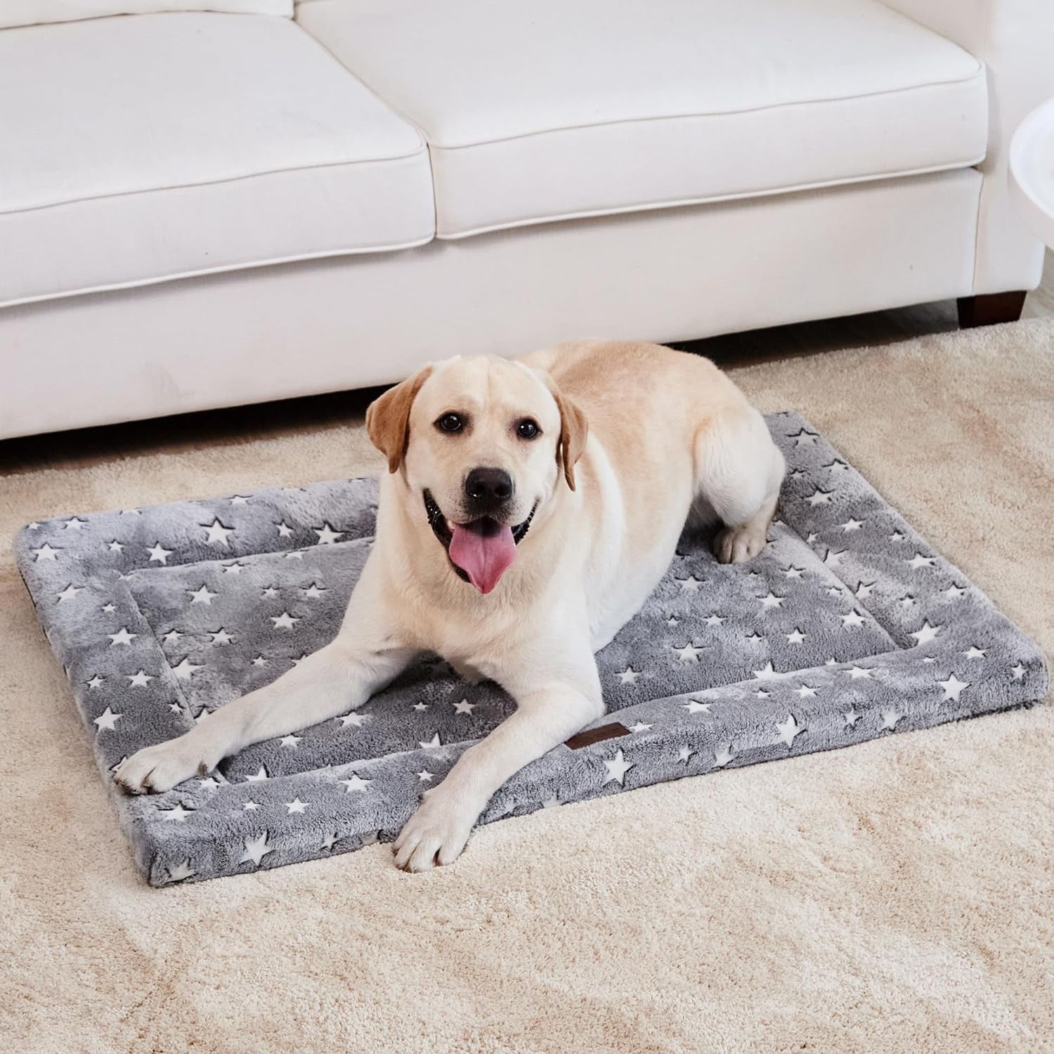 dog-bed-for-crate-medium-large-dogs-crate-bed-washable-dog-beds-kennel-mat-pet-beds-mat-w-soft-wavy-plush-comfortable-anti-slip-sleeping-mattress-for-dogs-cats-gray