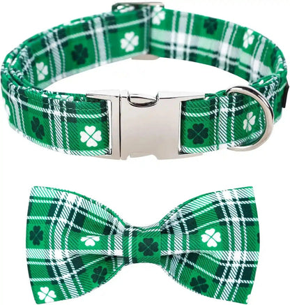 Lionet Paws Boy Dog Collar with Bowtie, Comfortable Adjustable Cute Navy Blue Bow Tie Collar for Male Dogs Gift, Xlarge, Neck 16-26 Inches14